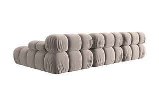 Canapé d'angle droit modulable Tropea Beige