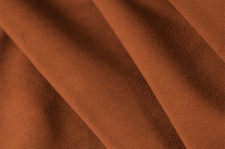Canapé d'angle symétrique Louis - Rouge brique - 5 places - En tissu velours