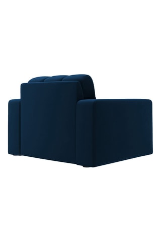 Fauteuil Yohan - Bleu marine - En tissu velours