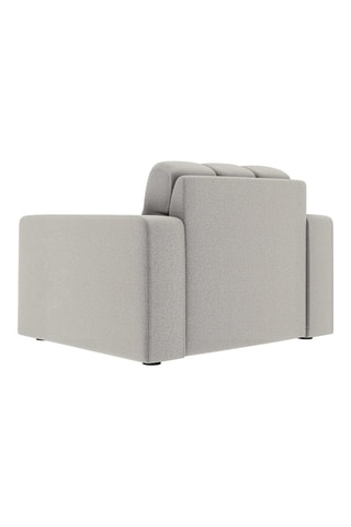 Fauteuil Yohan - Gris clair - En tissu structuré
