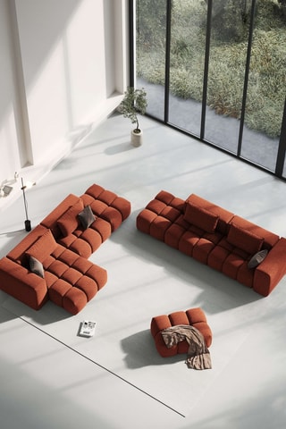 Coussin Lorella - Corail - 70 x 40 cm