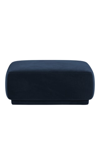Pouf Louis - Bleu roi - Toucher velours