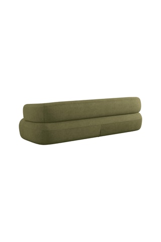 Canapé Aldrin - Vert olive - 3 places - En tissu bouclé