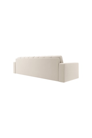 Canapé Yohan - Beige - 4 places - Toucher velours