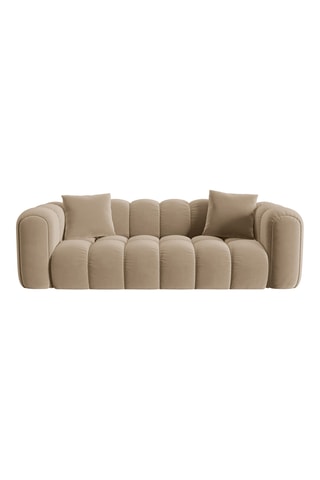 Canapé Arden - Beige - 3 places - Toucher velours