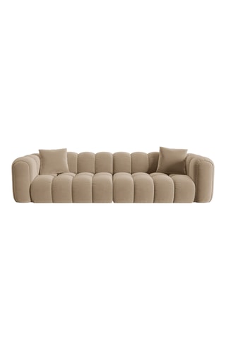 Canapé Arden - Beige - 4 places - Toucher velours