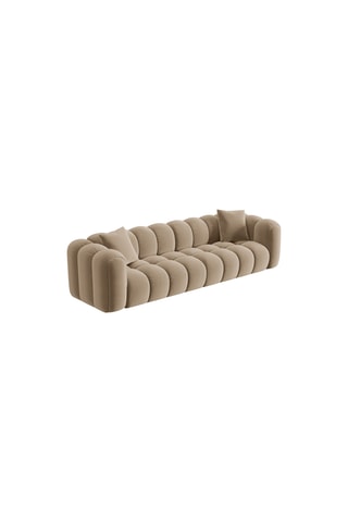Canapé Arden - Beige - 4 places - Toucher velours