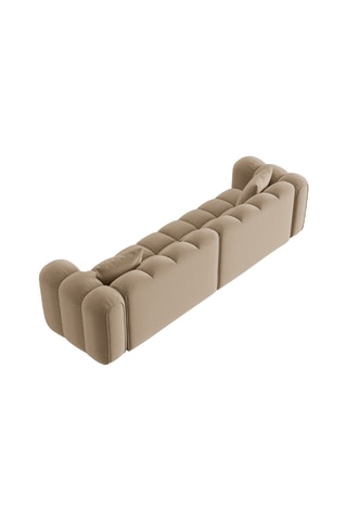 Canapé Arden - Beige - 4 places - Toucher velours