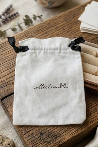 Pochette in seta - Bianco