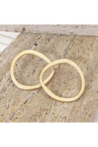 Orecchini laminato oro fino