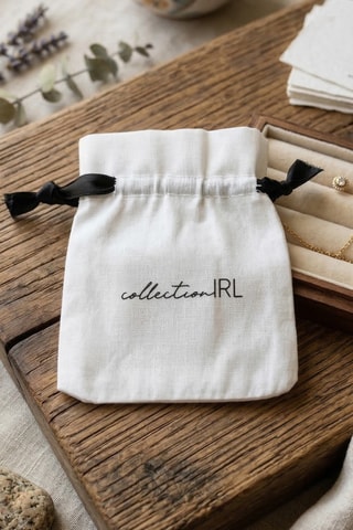 Pochette in seta - Bianco