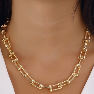 Collana catenina - Ottone placcato oro 