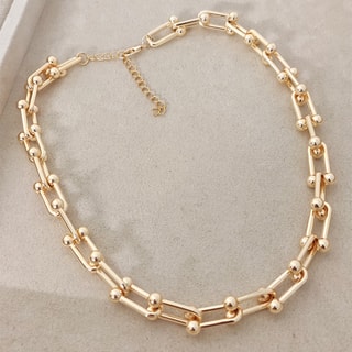 Collana catenina - Ottone placcato oro 