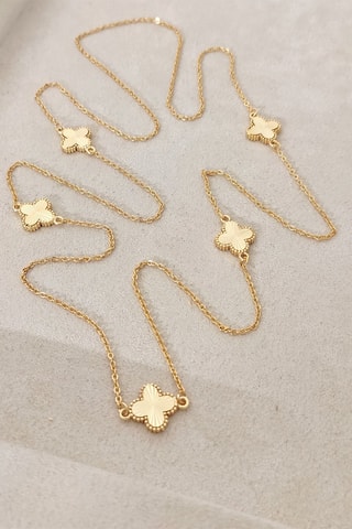 Collana sautoir laminato oro fino
