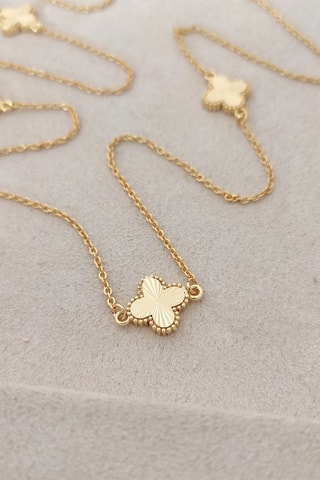 Collana sautoir laminato oro fino