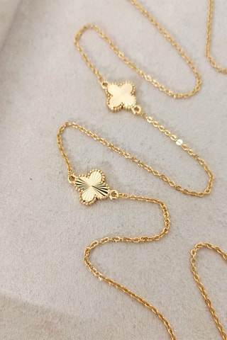 Collana sautoir laminato oro fino