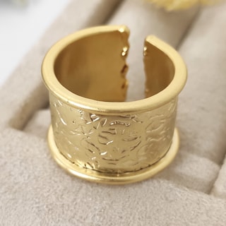 Anello regolabile - Ottone placcato oro