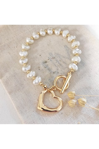 Bracciale - Bianco e dorato