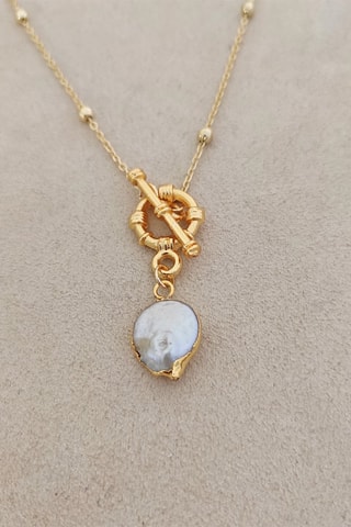 Collana laminato oro fino - Madreperla