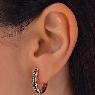 Orecchini - Ottone placcato oro e zircone 