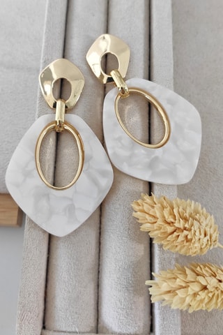 Boucles d'oreilles - Blanc