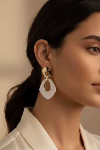 Boucles d'oreilles - Blanc