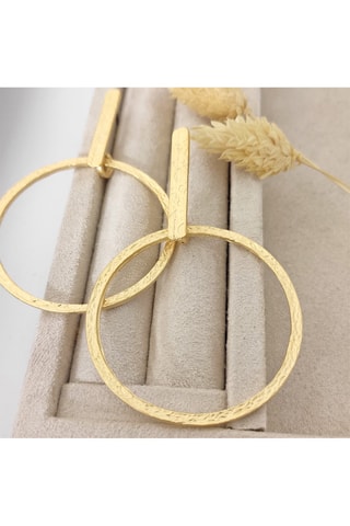 Orecchini laminato oro fino