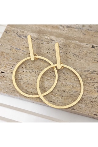 Orecchini laminato oro fino