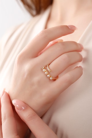 Anello - Placcato oro giallo