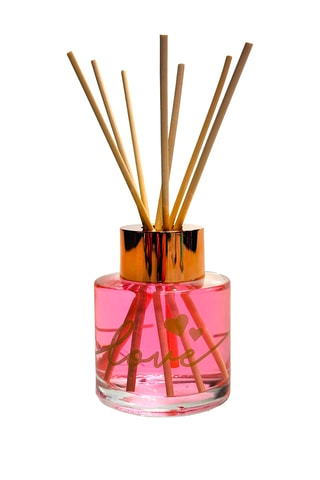 Ambientador de varillas Goatier Sérigraphie Love - Joli Cœur - 200 ml + 7 varillas de ratán