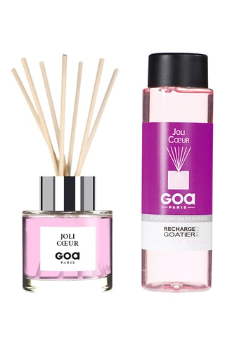 Ambientador de varillas Goatier - Joli cœur - 200 ml y Recarga - 250 ml