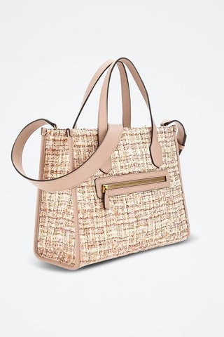 Sac à main en tweed Silvana - Rose - Guess