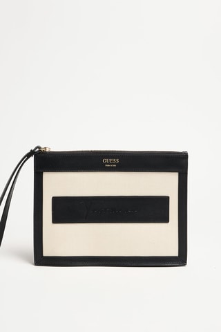 Pochette en cuir - Beige