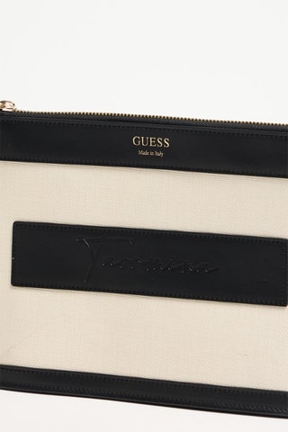 Pochette en cuir - Beige