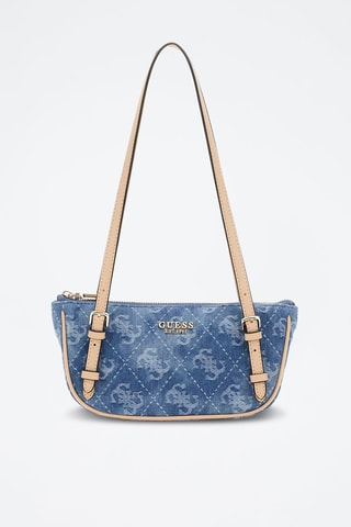 Sac porté épaule en jean Cerelia Mini - Bleu