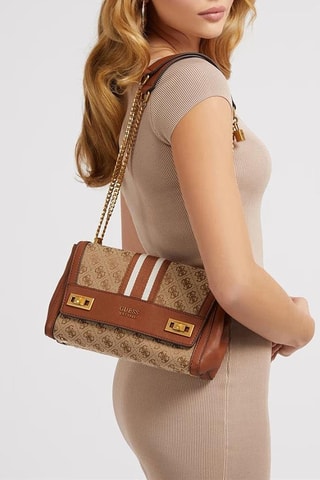 Sac porté épaule Katey - Camel - Guess