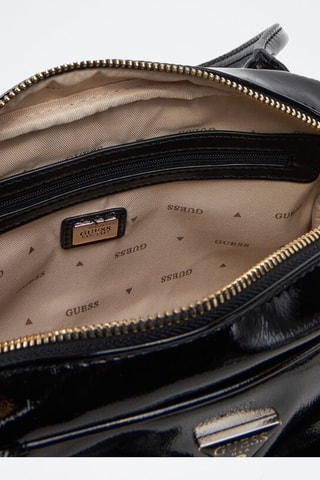 Sac porté épaule verni Waldena - Noir - Guess