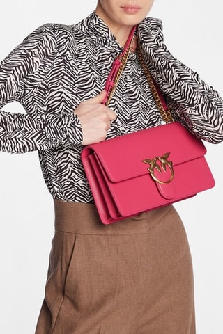 Sac bandoulière en cuir - Rose