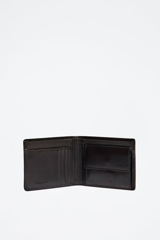 Portefeuille en cuir Noir