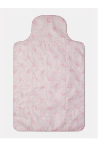 Tapis à langer - Rose et blanc - Guess