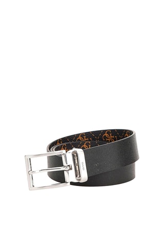 Ceinture réversible en cuir Noir