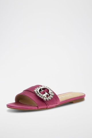 Mules en soie Jolly - Rose