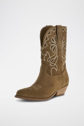 Bottines en nubuck - Marron