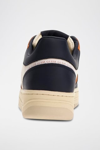 Baskets en cuir Ancona - Blanc et bleu marine - Guess