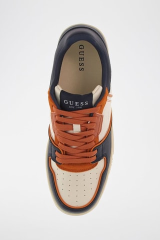 Baskets en cuir Ancona - Blanc et bleu marine - Guess