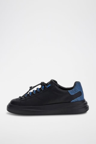 Baskets en cuir de veau Elba - Noir - Guess