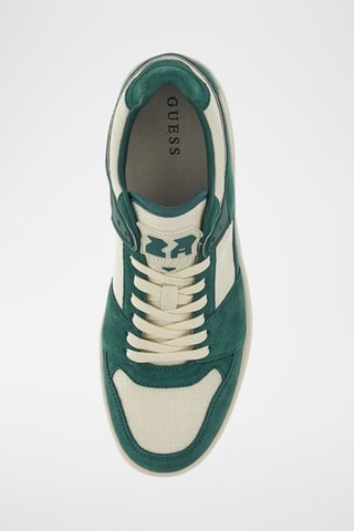 Baskets en nubuck Sava - Vert et beige