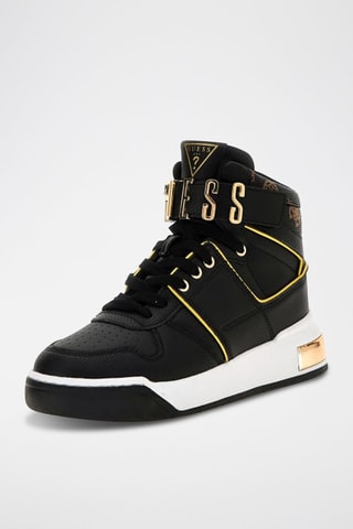 Baskets en cuir Corten - Noir - Guess
