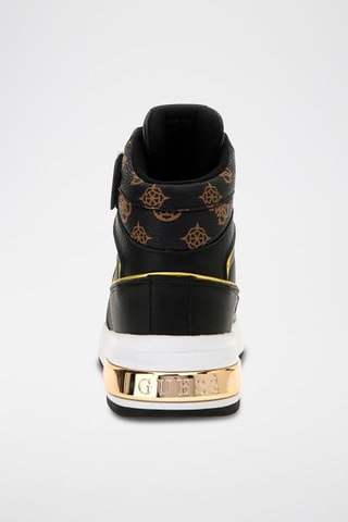 Baskets en cuir Corten - Noir - Guess