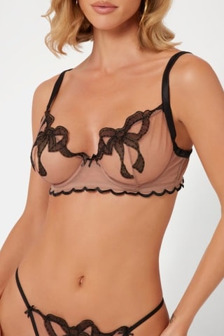 Soutien-gorge Sabrina - Noir et rose